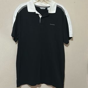 Calvin Klein Men Black Polo Shirt